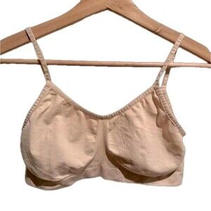 Shen New York nude bralette XS small champagne classic cami bra beige comfy